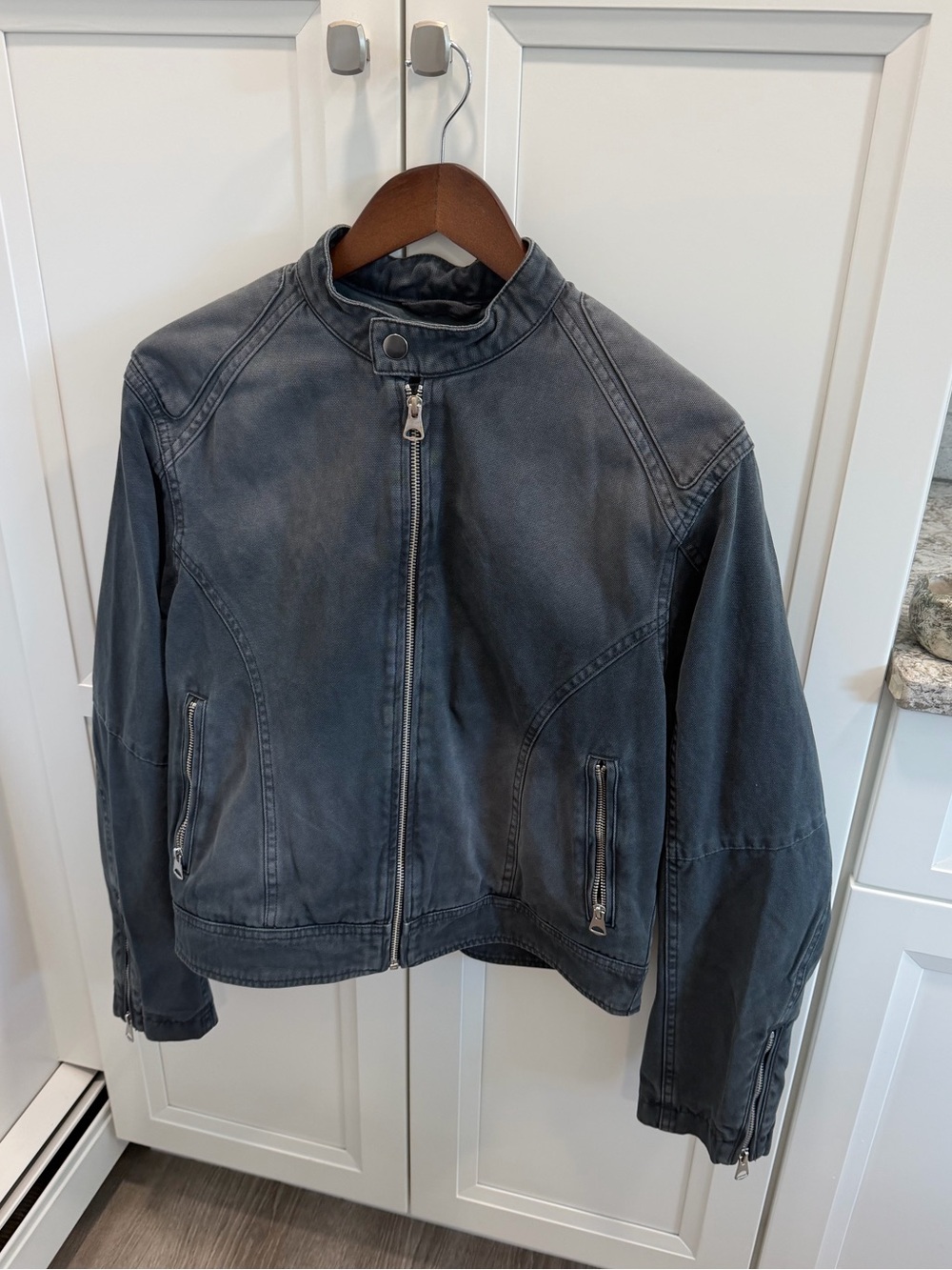 H&M gray Racer jacket - Picture 3 of 4
